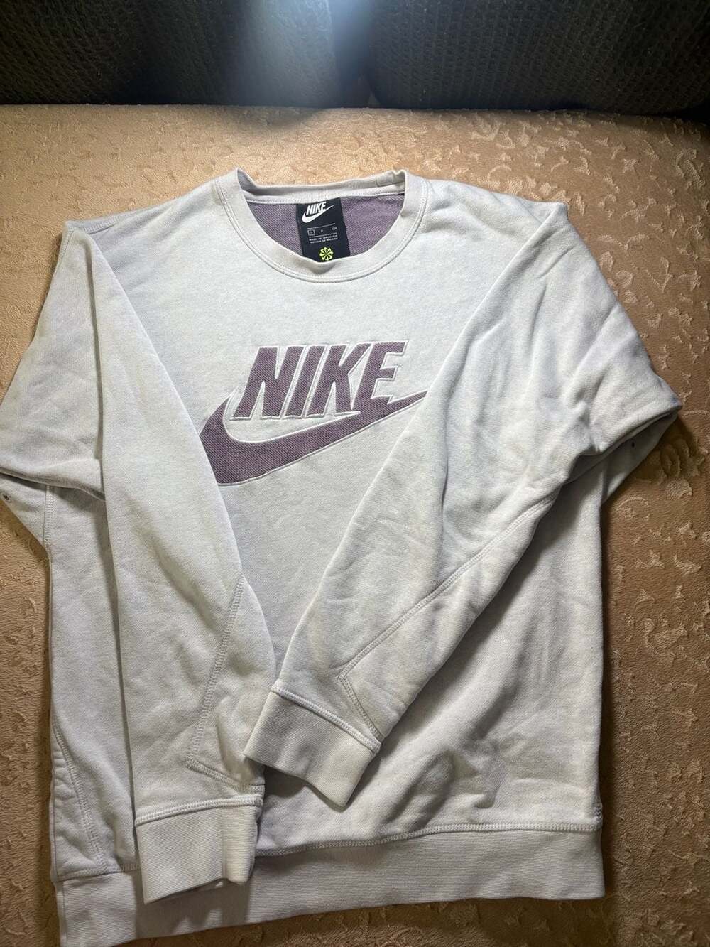 Nike Sportswear NSW Crew Neck Recycled Sweatshirt Gray Size S CU4507-910